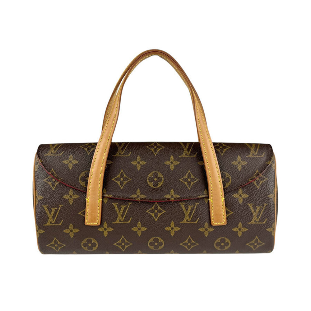 Louis Vuitton Sonatine Monogram Canvas Handbag Brown